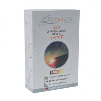 4 799 р. Лампа светодиодная 12V H3 PK22s 7000Lm (2шт.) Type F RECARVER RECARVER rectfled0h3-6canbus  с доставкой в г. Майкоп. Увеличить фотографию 4
