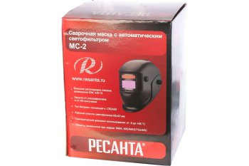 2 599 р. Маска сварщика регулировка затемнения (хамелеон) светофильтр ТСК-4000 92х42 РЕСАНТА РЕСАНТА ресанта мс-2  с доставкой в г. Майкоп. Увеличить фотографию 8