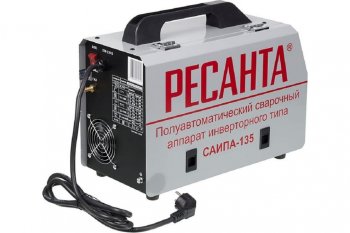16 299 р. Аппарат сварочный 5.5кВт 20-110А d=0.6-0.8 220В инвертор полуавтомат РЕСАНТА РЕСАНТА ресанта саипа-135  с доставкой в г. Майкоп. Увеличить фотографию 9