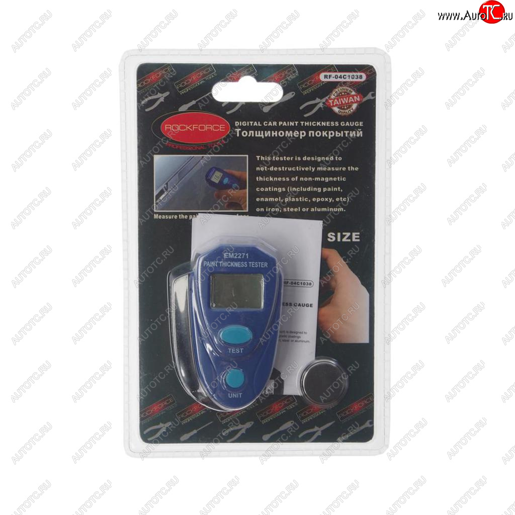2 499 р. Толщиномер покрытий в блистере ROCKFORCE ROCKFORCE rf-04c1038 ROCKFORCE rf-04c1038  с доставкой в г. Майкоп