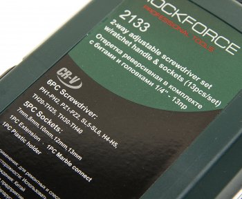 999 р. Отвертка с набором бит реверсивная 13 предметов ROCKFORCE ROCKFORCE rf-2133  с доставкой в г. Майкоп. Увеличить фотографию 4