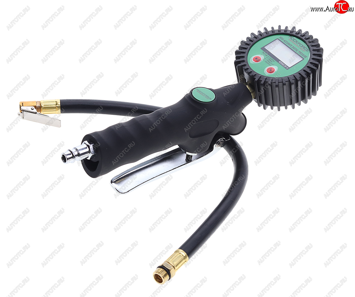 3 589 р. Пистолет для подкачки шин с манометром и шлангом 18Bar ROCKFORCE ROCKFORCE rf-23702  с доставкой в г. Майкоп
