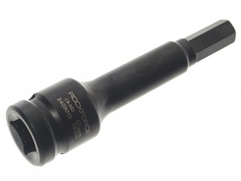 579 р. Бита-головка 12 HEX H10 L=100мм ударная ROCKFORCE ROCKFORCE rf-2409010  с доставкой в г. Майкоп. Увеличить фотографию 1