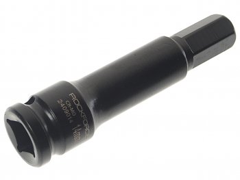 579 р. Бита-головка 12 HEX H14 L=100мм ударная ROCKFORCE ROCKFORCE rf-2409014  с доставкой в г. Майкоп. Увеличить фотографию 1