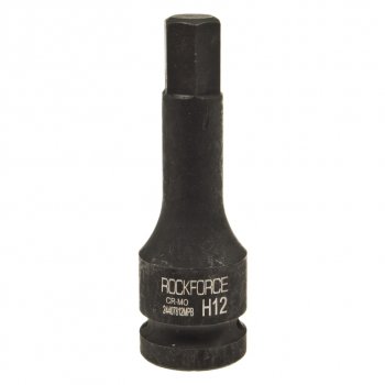 339 р. Бита-головка 12 HEX H12 L=79мм ударная ROCKFORCE ROCKFORCE rf-24407812mpb  с доставкой в г. Майкоп. Увеличить фотографию 1