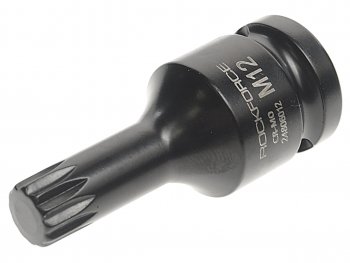 399 р. Бита-головка 12 SPLINE M12 ударная ROCKFORCE ROCKFORCE rf-24806012  с доставкой в г. Майкоп. Увеличить фотографию 1