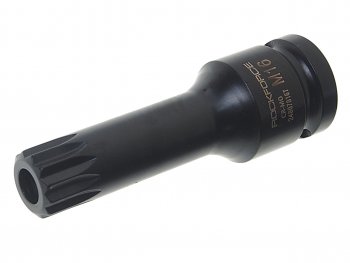 399 р. Бита-головка 1/2 SPLINE M16 с отверстием ударная глубокая ROCKFORCE ROCKFORCE rf-24807816t ROCKFORCE rf-24807816t  с доставкой в г. Майкоп. Увеличить фотографию 1