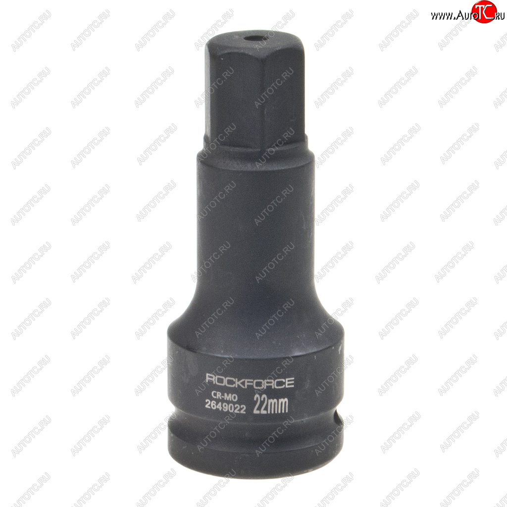 879 р. Головка торцевая 34 22мм ударная удлиненная L=100мм ROCKFORCE ROCKFORCE rf-2649022  с доставкой в г. Майкоп