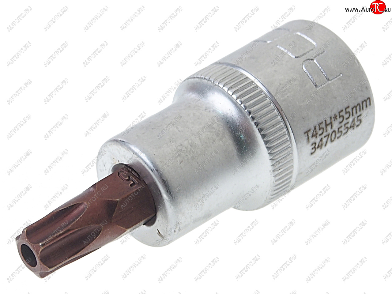 166 р. Бита-головка 1/2 TORX T45х55мм с отверстием Premium ROCKFORCE ROCKFORCE rf-34705545pr ROCKFORCE rf-34705545pr  с доставкой в г. Майкоп