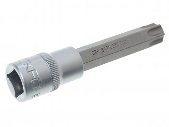 255 р. Бита-головка 12 TORX T60х100мм с отверстием ROCKFORCE ROCKFORCE rf-34710060  с доставкой в г. Майкоп. Увеличить фотографию 2