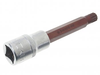 242 р. Бита-головка 12 SPLINE M10х100мм Premium ROCKFORCE ROCKFORCE rf-34810010pr  с доставкой в г. Майкоп. Увеличить фотографию 2
