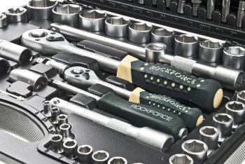 8 399 р. Набор головок торцевых,бит и бит-головок 14,12 6-ти гранных 108 предметов ROCKFORCE ROCKFORCE rf-41082-5  с доставкой в г. Майкоп. Увеличить фотографию 3