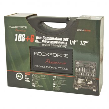 10 449 р. Набор головок торцевых и бит 14,12 108 предметов+6 предметов ROCKFORCE ROCKFORCE rf-41082-7-premium  с доставкой в г. Майкоп. Увеличить фотографию 3
