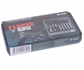 789 р. Набор бит 12 SPLINE M5-M12 с держателем 11 предметов в кейсе ROCKFORCE ROCKFORCE rf-4112c  с доставкой в г. Майкоп. Увеличить фотографию 3