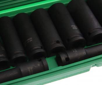 3 399 р. Набор головок торцевых 12 6-ти гранных 10-24мм глубоких ударных 11 предметов ROCKFORCE ROCKFORCE rf-4117-5mpb  с доставкой в г. Майкоп. Увеличить фотографию 2