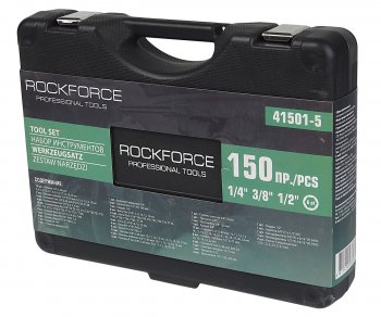 12 749 р. Набор головок торцевых,бит и бит-головок 14,12 150 предметов ROCKFORCE ROCKFORCE rf-41501-5  с доставкой в г. Майкоп. Увеличить фотографию 4