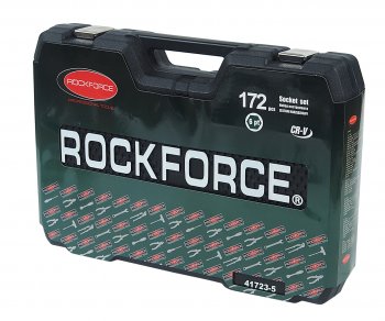 12 399 р. Набор головок торцевых и бит-головок 1/4,3/8,1/2 172 предмета ROCKFORCE ROCKFORCE rf-41723-5 ROCKFORCE rf-41723-5  с доставкой в г. Майкоп. Увеличить фотографию 4