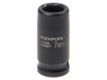 119 р. Головка торцевая 14 7мм ударная L=35мм ROCKFORCE ROCKFORCE rf-42507  с доставкой в г. Майкоп. Увеличить фотографию 1