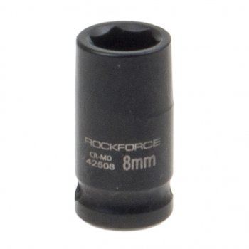 130 р. Головка торцевая 14 8мм ударная L=35мм ROCKFORCE ROCKFORCE rf-42508  с доставкой в г. Майкоп. Увеличить фотографию 1