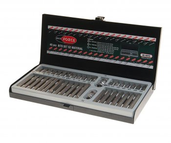 1 869 р. Набор бит 12 38 TORX T20-55 HEX H4-12мм SPLINE M5-12 2 держателя 40 предметов в кейсе ROCKFORCE ROCKFORCE rf-4401c  с доставкой в г. Майкоп. Увеличить фотографию 1