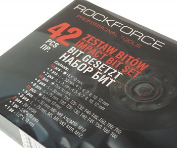 2 999 р. Набор бит Т20-60 H4-H12 М5-12 с держателем 42 предмета в кейсе ROCKFORCE ROCKFORCE rf-4421  с доставкой в г. Майкоп. Увеличить фотографию 6