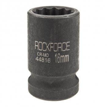 171 р. Головка торцевая 12 16мм 12-ти гранная ударная L=58мм ROCKFORCE ROCKFORCE rf-44816  с доставкой в г. Майкоп. Увеличить фотографию 1