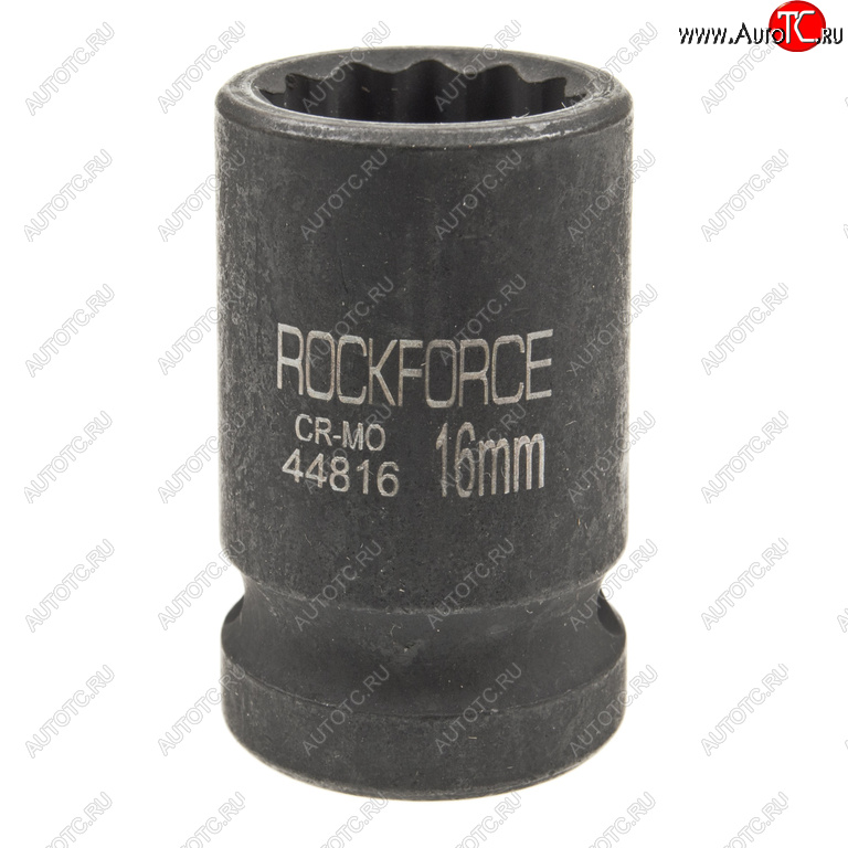 171 р. Головка торцевая 12 16мм 12-ти гранная ударная L=58мм ROCKFORCE ROCKFORCE rf-44816  с доставкой в г. Майкоп