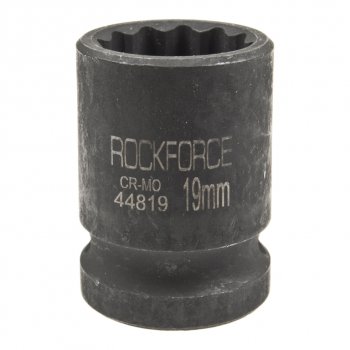 220 р. Головка торцевая 12 19мм 12-ти гранная ударная L=58мм ROCKFORCE ROCKFORCE rf-44819  с доставкой в г. Майкоп. Увеличить фотографию 1