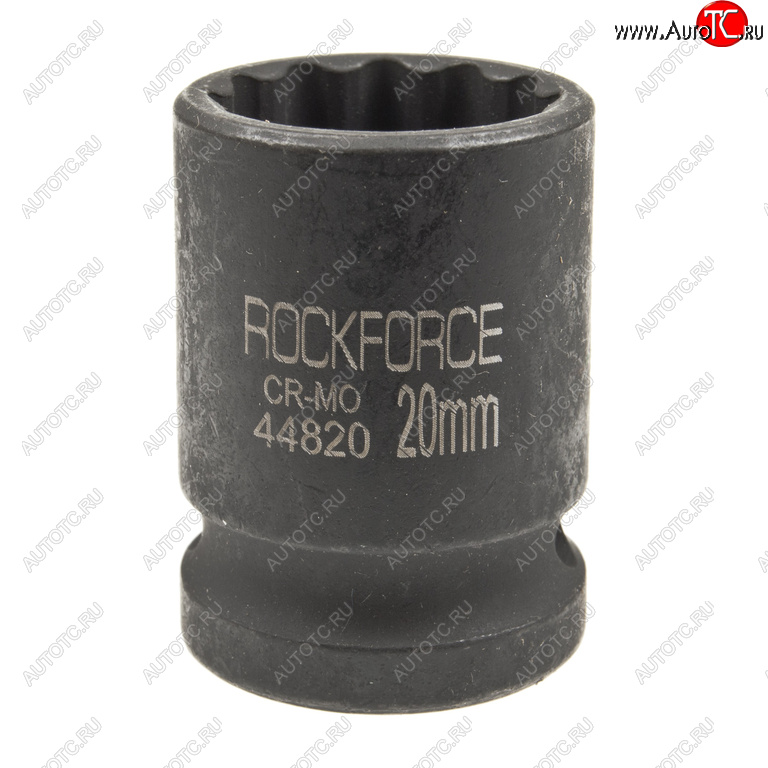 195 р. Головка торцевая 12 20мм 12-ти гранная ударная L=58мм ROCKFORCE ROCKFORCE rf-44820  с доставкой в г. Майкоп