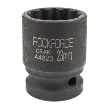 319 р. Головка торцевая 12 23мм 12-ти гранная ударная L=40мм ROCKFORCE ROCKFORCE rf-44823  с доставкой в г. Майкоп. Увеличить фотографию 1