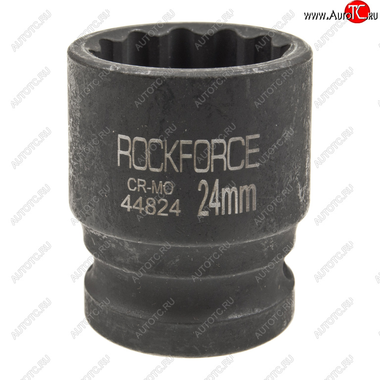 369 р. Головка торцевая 12 24мм 12-ти гранная ударная L=40мм ROCKFORCE ROCKFORCE rf-44824  с доставкой в г. Майкоп