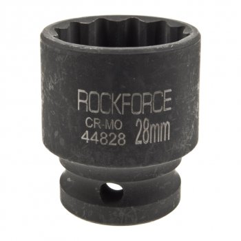 439 р. Головка торцевая 12 28мм 12-ти гранная ударная L=43мм ROCKFORCE ROCKFORCE rf-44828  с доставкой в г. Майкоп. Увеличить фотографию 1