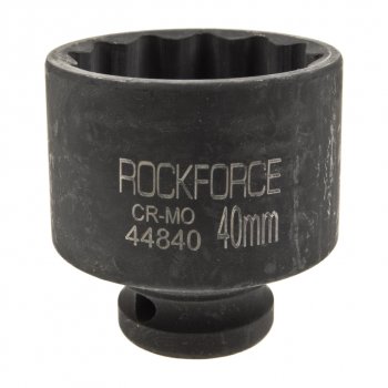 799 р. Головка торцевая 12 40мм 12-ти гранная ударная L=54мм ROCKFORCE ROCKFORCE rf-44840  с доставкой в г. Майкоп. Увеличить фотографию 1