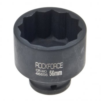 1 369 р. Головка торцевая 34 56мм 12-ти гранная ударная глубокая ROCKFORCE ROCKFORCE rf-46856  с доставкой в г. Майкоп. Увеличить фотографию 1