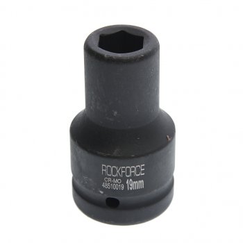 989 р. Головка торцевая 1 19мм ударная удлиненная L=90мм ROCKFORCE ROCKFORCE rf-48510019  с доставкой в г. Майкоп. Увеличить фотографию 1