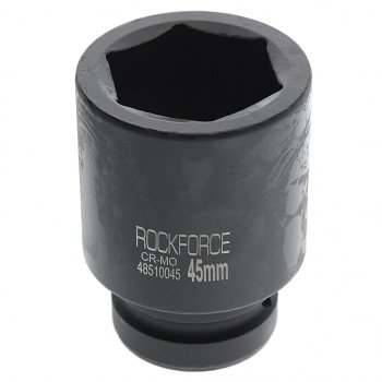 1 179 р. Головка торцевая 1 45мм ударная удлиненная L=90мм ROCKFORCE ROCKFORCE rf-48510045  с доставкой в г. Майкоп. Увеличить фотографию 1