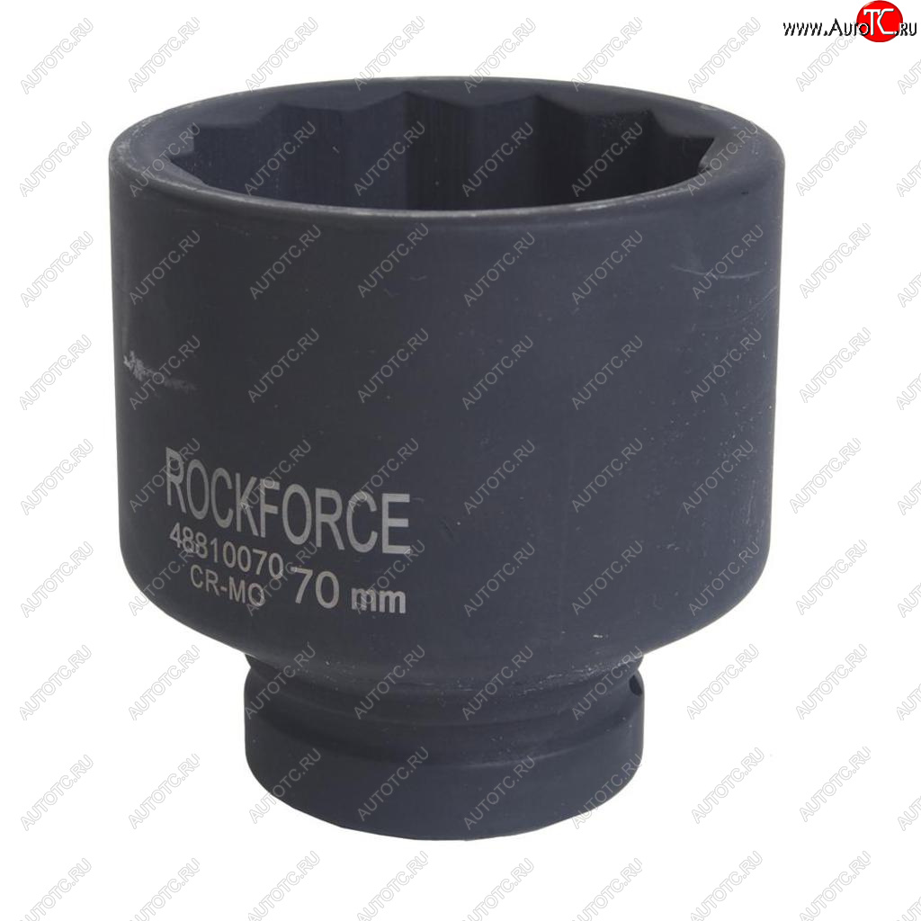 3 399 р. Головка торцевая 1 70мм 12-ти гранная ударная глубокая L=95мм ROCKFORCE ROCKFORCE rf-48810070  с доставкой в г. Майкоп