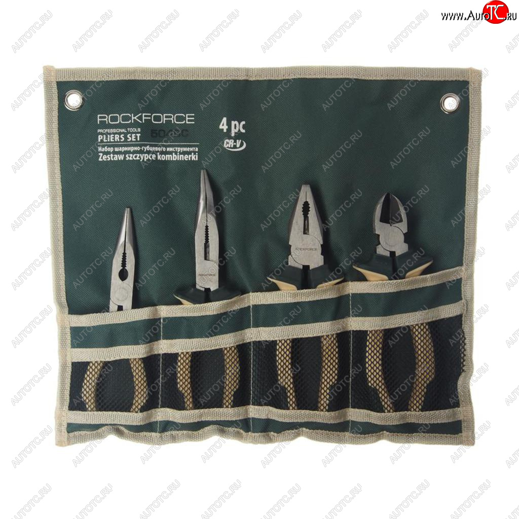 2 499 р. Набор инструментов шарнирно-губцевых 4 предмета ROCKFORCE ROCKFORCE rf-5046c ROCKFORCE rf-5046c  с доставкой в г. Майкоп