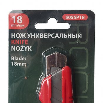 210 р. Нож 18мм с сегментированным лезвием ROCKFORCE ROCKFORCE rf-5055p18 ROCKFORCE rf-5055p18  с доставкой в г. Майкоп. Увеличить фотографию 4