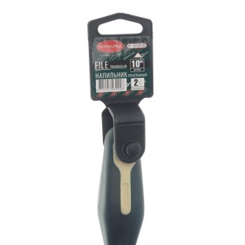 499 р. Напильник трехгранный 250мм с держателем ROCKFORCE ROCKFORCE rf-5056p510  с доставкой в г. Майкоп. Увеличить фотографию 3