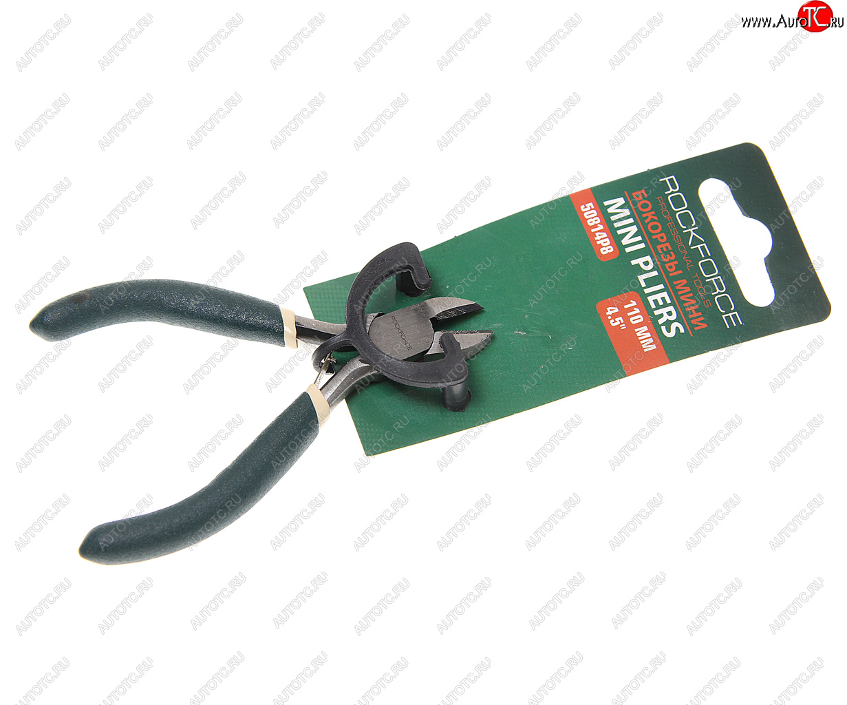 299 р. Кусачки боковые 114мм мини Cr-V с фиксацией ROCKFORCE ROCKFORCE rf-50814p8  с доставкой в г. Майкоп