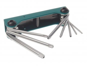 539 р. Набор ключей TORX T9-T40 складной с отверстием 8 предметов ROCKFORCE ROCKFORCE rf-5083tf ROCKFORCE rf-5083tf  с доставкой в г. Майкоп. Увеличить фотографию 1