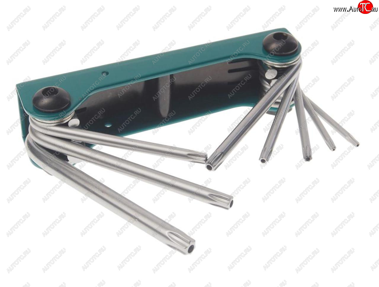 539 р. Набор ключей TORX T9-T40 складной с отверстием 8 предметов ROCKFORCE ROCKFORCE rf-5083tf ROCKFORCE rf-5083tf  с доставкой в г. Майкоп
