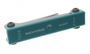 599 р. Набор ключей TORX Т5-Т10,Т15,Т20 складной 8 предметов ROCKFORCE ROCKFORCE rf-5087f  с доставкой в г. Майкоп. Увеличить фотографию 2