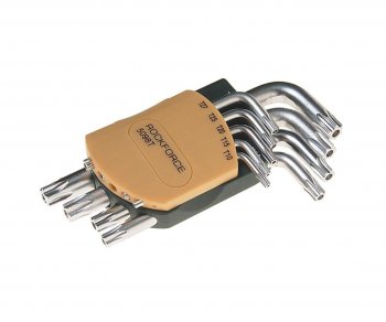 819 р. Набор ключей TORX T10Н-Т50H Г-образных 9 предметов с держателем ROCKFORCE ROCKFORCE rf-5098t  с доставкой в г. Майкоп. Увеличить фотографию 1