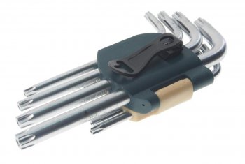 2 249 р. Набор ключей TORX Т6Н-Т60Н Г-образных удлиненных с отверстием 15 предметов с держателем ROCKFORCE ROCKFORCE rf-5151lt  с доставкой в г. Майкоп. Увеличить фотографию 2