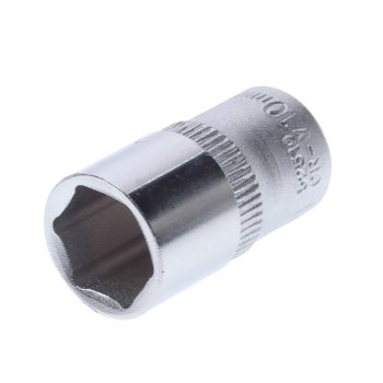 66 р. Головка торцевая 14 10мм L=25мм ROCKFORCE ROCKFORCE rf-52510  с доставкой в г. Майкоп. Увеличить фотографию 1