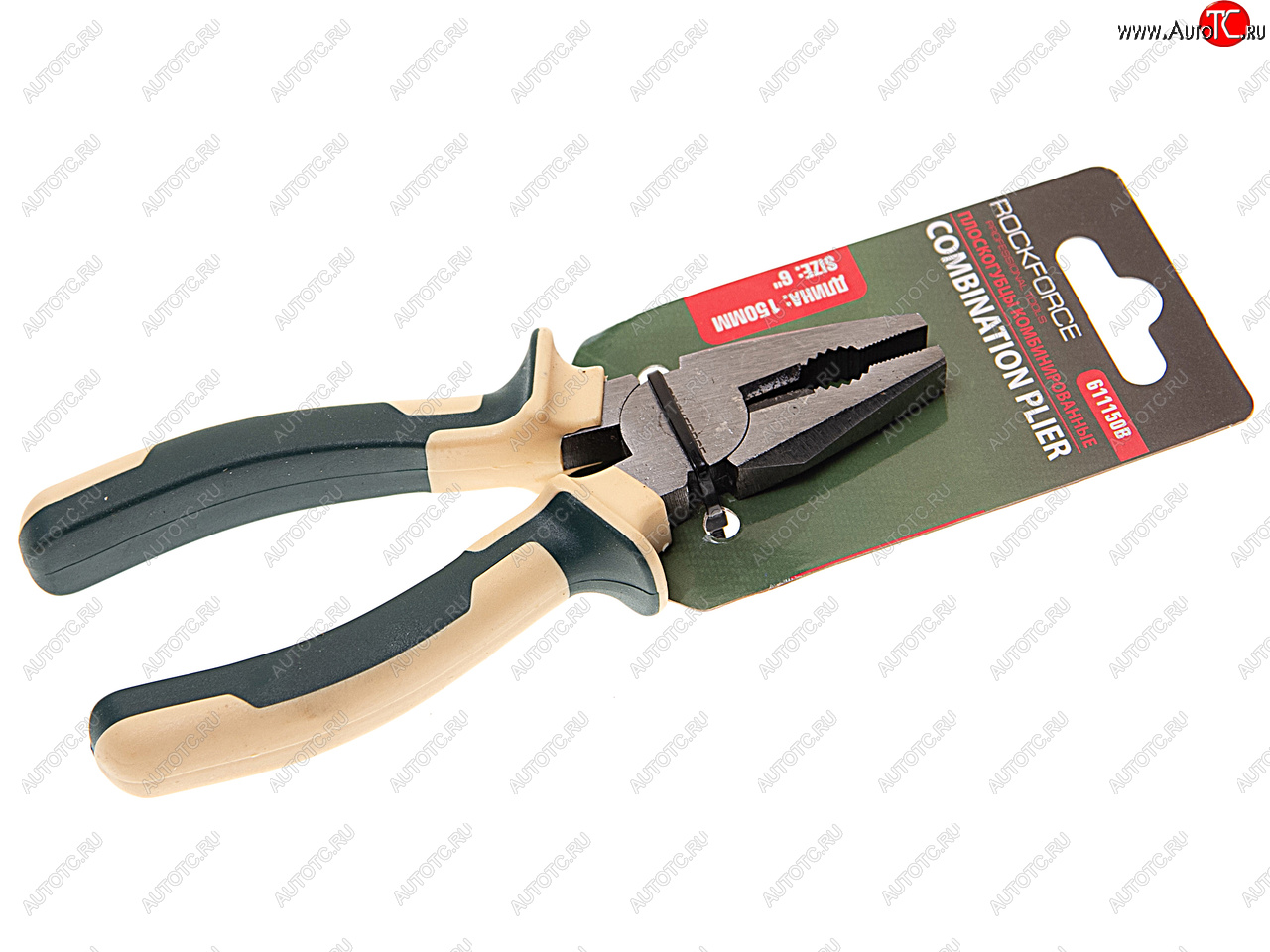 479 р. Пассатижи 150мм комбинированные с держателем ROCKFORCE ROCKFORCE rf-611150b  с доставкой в г. Майкоп