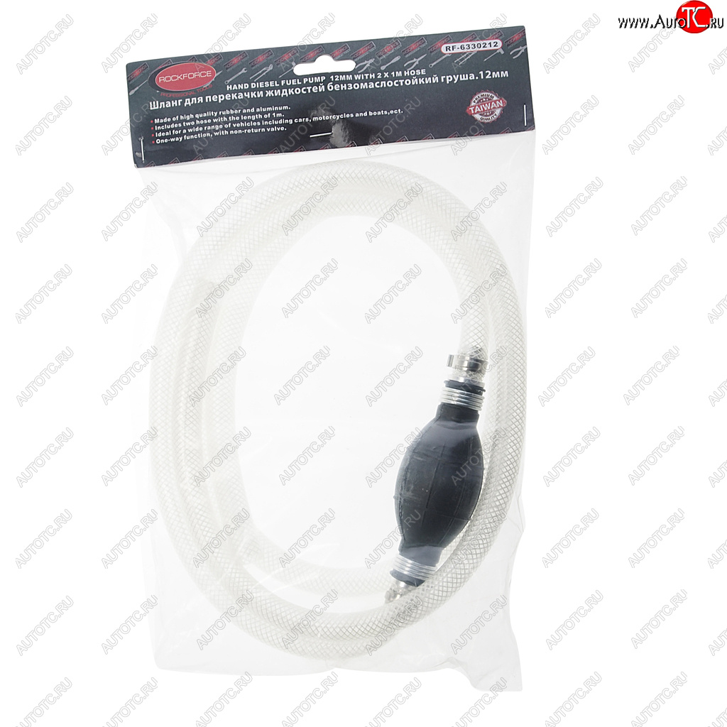 1 599 р. Шланг для перекачки топлива d=12мм груша ROCKFORCE ROCKFORCE rf-6330212  с доставкой в г. Майкоп
