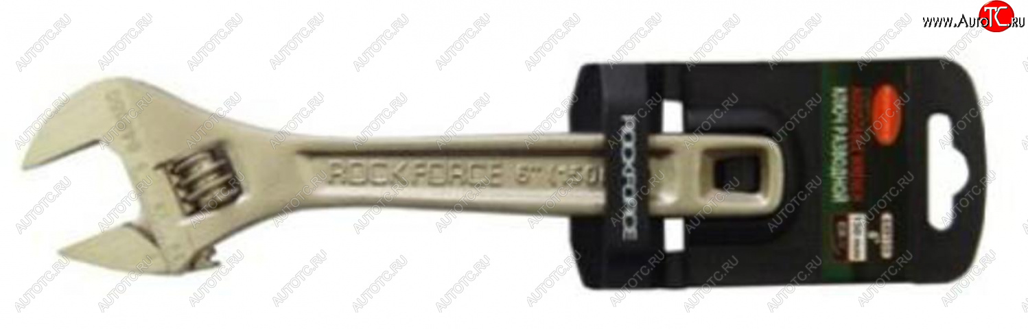 519 р. Ключ разводной 150мм 6 (захват 20мм) с держателем ROCKFORCE ROCKFORCE rf-649150 ROCKFORCE rf-649150  с доставкой в г. Майкоп